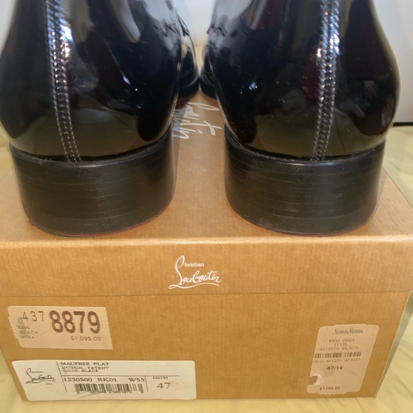 Christian Louboutin Black Patent Oxford Shoes main image 5